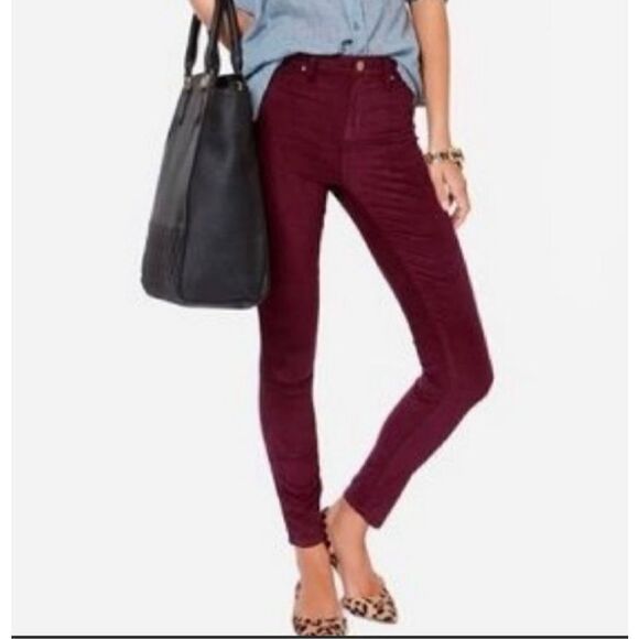 J. Crew Matchstick Maroon Corduroy Straight Leg
Pants Size25 - Picture 1 of 9